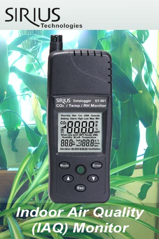 發(fā)散性紅外線二氧化碳測試器ST-501